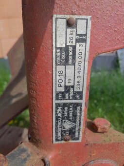 PO-18, pluh obracák, agrostroj, tera, vari, malotraktor - 6