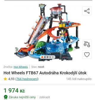 Hot Wheels Autodráha Krokodýlí útok - 6