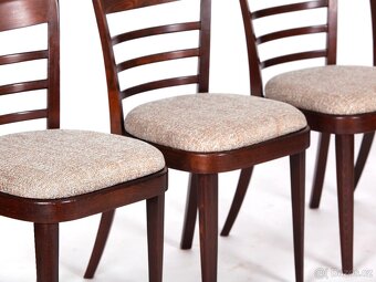 Krásné jídelní židle TON, buk, nové čalounění, 4 ks - 6