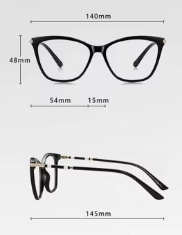 Červené dioptrické brýle na dálku -1,50 - 6