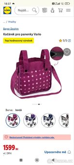 Kočárek pro panenky Vario - Bayer Design - 6