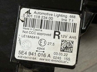 ŠKODA OCTAVIA 4 19-23 světlo LED PP + jednotka 5E4941016A - 6