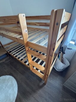 Drevena dvoupatrova postel - 6