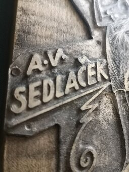 starožitná forma na tisk obuvnická fa A. V. Sedláček LIBEREC - 6