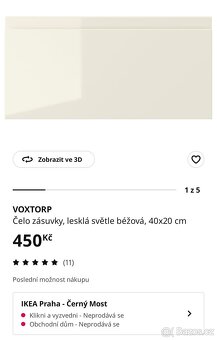 Voxtorp šuplíky na skříňku 6ks10x40 a 1ks 20x40 - 6