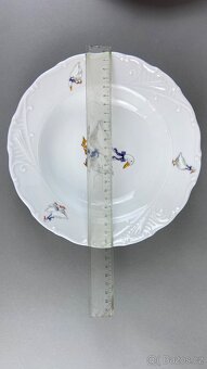Porcelánová souprava pro 6 osob husy, modrá linka - 6