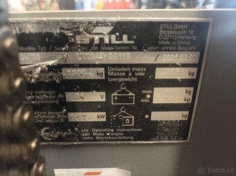 Prodám nízkozdvižný elektrický vozík Still cv10 - 6