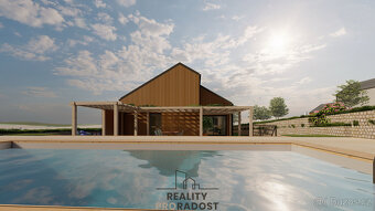 Prodej stavebního pozemku 814 m² s projektem na RD 5+kk - 6