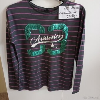 5x bavlněné triko s dl.rukávem 134-140 - 6