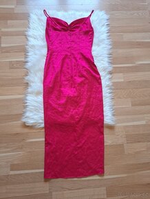 Hot pink společenské šaty vel.36 - 6