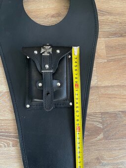 Kožený pás na nádrž k kapsičkou - 6