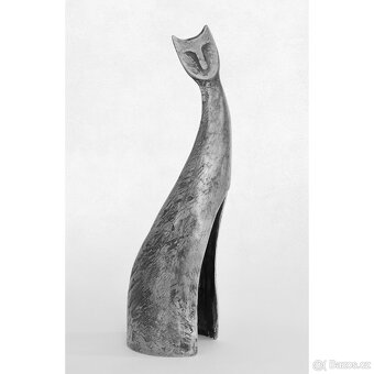 Socha kočka kov dekorace sochy socha kočky cín umění - 6