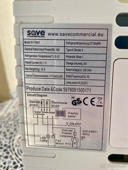 Mrazící vitrína Save commercial 42L - 6