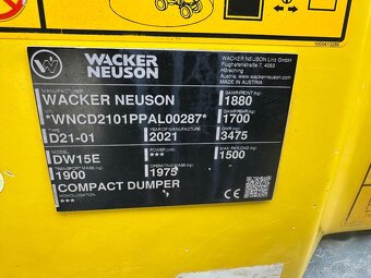 Prodám dumper Wacker Neuson DW15e - 6
