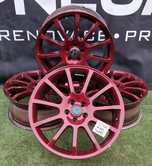5x112 disky R20 červená POUŽTÝ STAV - 6
