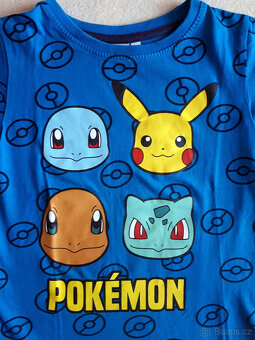Pokemon Pikachu mikina, mikinka žlutá a tričko, vel.110/116 - 6