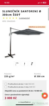 Slunecnik Santorini 300 cm - 6