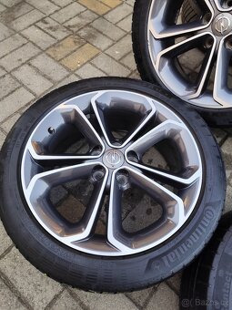 ALU 5x110 r17 OPEL + LETNÍ PNEU - PĚKNÁ SADA - 6