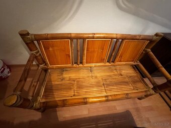 Bambusový set (Stůl a sedačky) - 6