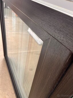 PLASTOVÉ DVOUKŘÍDLÉ OKNA 198x120 BÍLÁ/OŘECH-PLZEŇ - 6