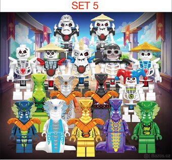 Figúrky Ninjago (8ks) typ lego - nové, nehrane - 6