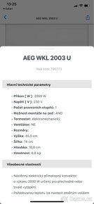 Nastěnný konvektor/radiator AEG - 6
