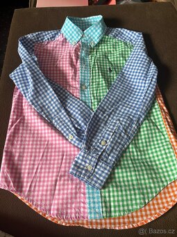 Sako, svetr a košile Ralph Lauren, svetr Gant vel.8-10let - 6