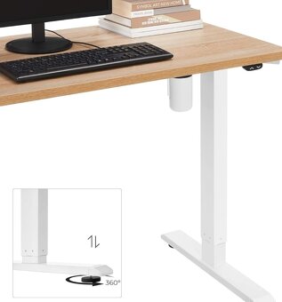 Nový elektrický výškově nastavitelný PC stůl - 6