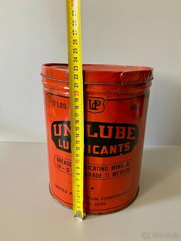 plechovka od oleje stará plechovka mazivo vazelína retro - 6