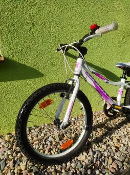 Značkové dětské kolo Rock Machine 20" (bílá/růžová) - 6