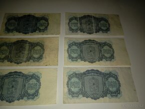 BANKOVKY 3 KČS 1961, 6 RŮZNÝCH SÉRIÍ, VŠE NEPERFOROVANÉ - 6