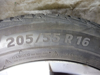 Prodám orig.16" litá kola+zimní pneu. PEUGEOT 307 rv: 2005 - 6