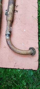Výfuky Jawa 250/350 kompletní + kolena originál - 6