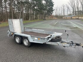 Bržděný přívěs na bagr 2700 kg, IFOR WILLIAMS, listová pera - 6