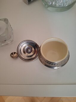 Staré cínové porcelán kořenky - 6