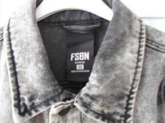 Šedá trhaná riflová bunda džíska - XS, S, M - 6