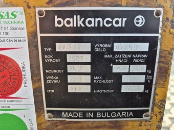 Elektrický vysokozdvižný vozík Balcancar - 6