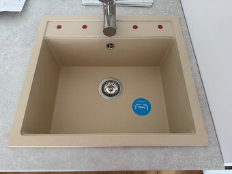 Granitový dřez 56 x 51 cm Sinks Solo 560 v barvě Sahara - 6