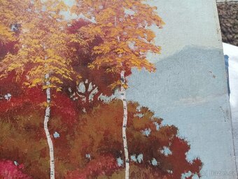 HRBEK OBRAZ OLEJ NA KARTONU - 6