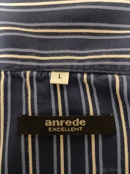 Pánské pyžamo vel. L - XL, plátěné 100% bavlna, proužek - 6