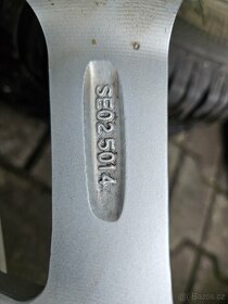 5x100 14 5J ET35 alu kola vč.zim.pneu 185 70 14 Semperit - 6