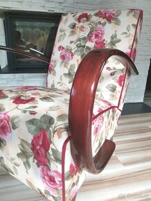 Křesla Halabala typu C Květy - 6