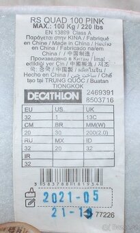 Dětské, kolečkové brusle OXELO. - 6