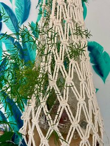 Macrame XXL na květinu s podstavcem - 6