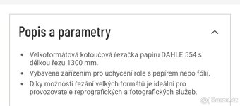 Řezačka papíru, velkoformátová - 6