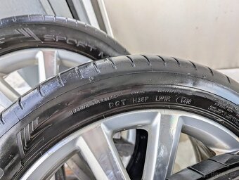 Predám originálne VW elektróny R17 + letne pneu 235/45 - 6