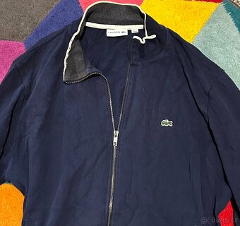LACOSTE  PÁNSKÝ NAVY SILNÝ BAVLNĚNÝ SVETR XXL - 6