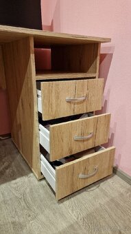 Psací stůl KUBA - dub artisan - 6