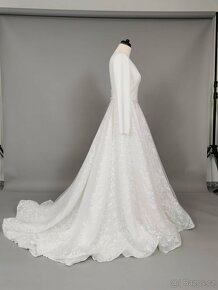 Luxusní nenošené svatební šaty, Bonna 40 EU (M) - 6