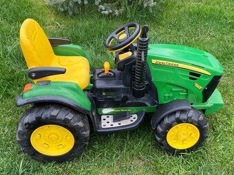 Elektrický traktor Peg Perego John Deere + 2x vozík - 6